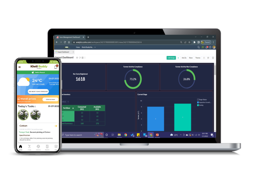 screenshot of Kheti Buddy